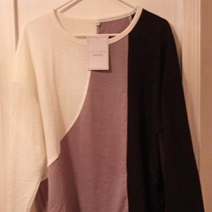 New Women’s Multi Color ETCYY NEW Color Block Blouse